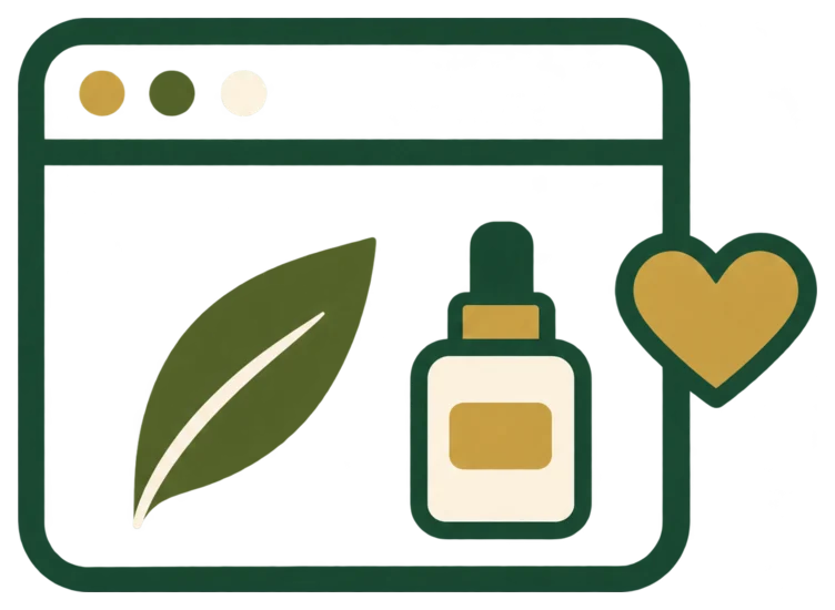 Página de Natura abierta con su hoja y un frasco