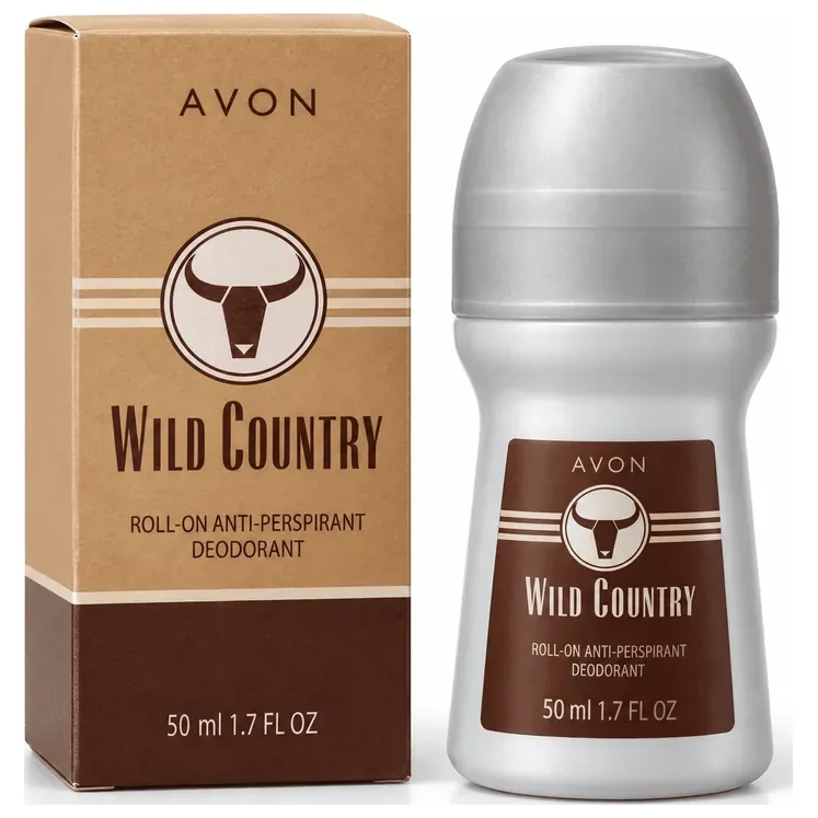 Desodorante Antitranspirante Roll-On Avon Wild Country 50ml