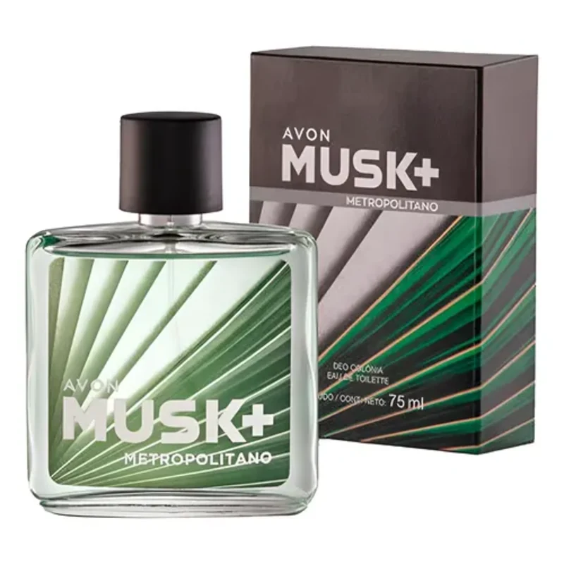 Perfume Masculino Musk+ Metropolitano Avon 75 ml
