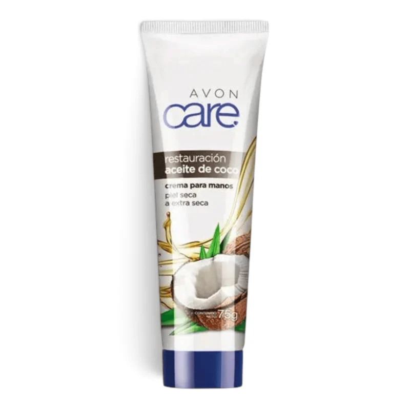 Crema Para Manos Restauración Aceite De Coco Avon Care 75 g