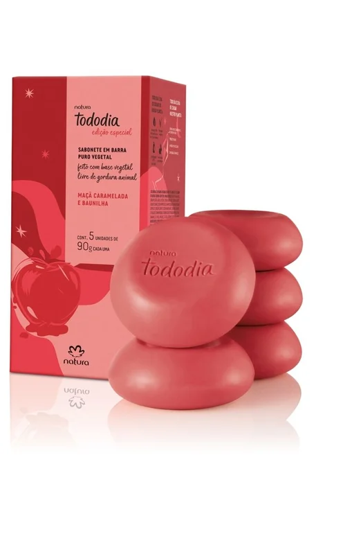 Jabones en Barra Puro Vegetal Tododia Manzana Caramelizada y Vainilla (5 uds. de 90 g c/u)