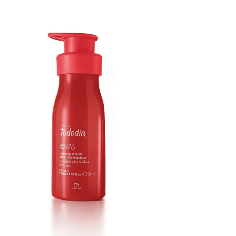 Crema Nutritiva para el Cuerpo Tododia Fresa y Vainilla Dorada 400 ml