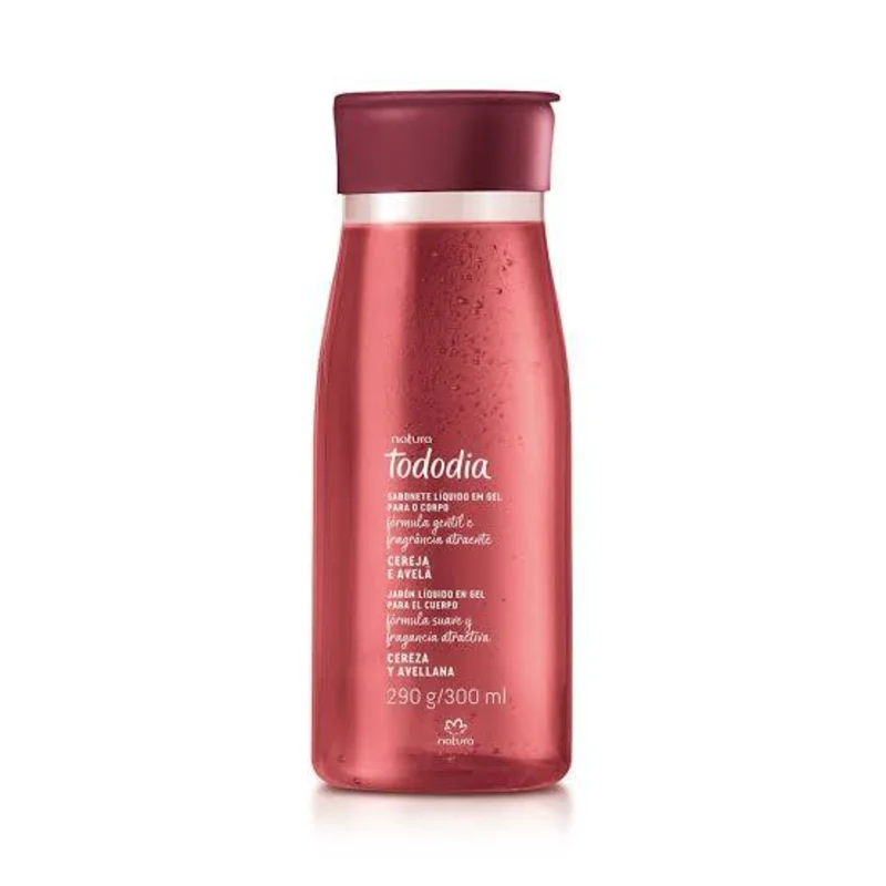 Jabón Líquido en Gel para el Cuerpo Cereza y Avellana Tododia Natura 300 ml