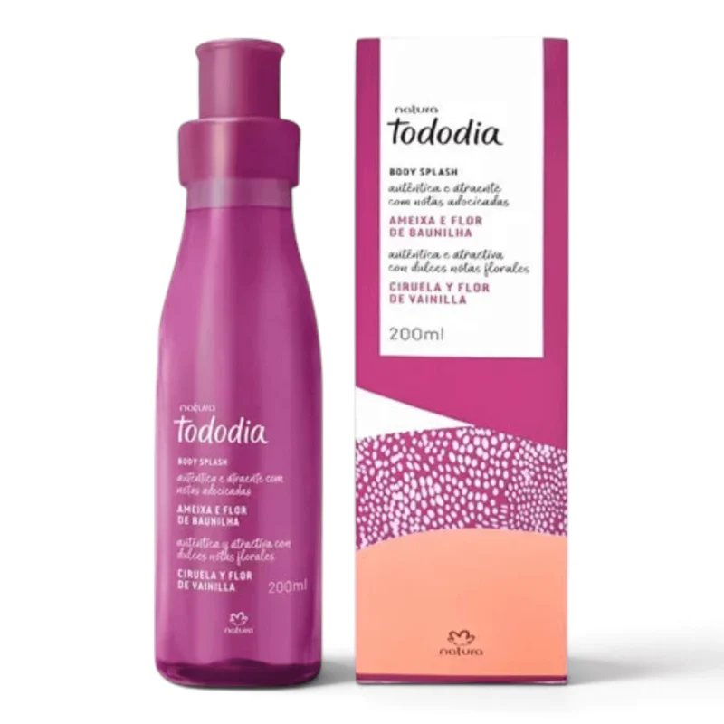 Body Splash Ciruela y Flor de Vainilla Tododia Natura 200 ml