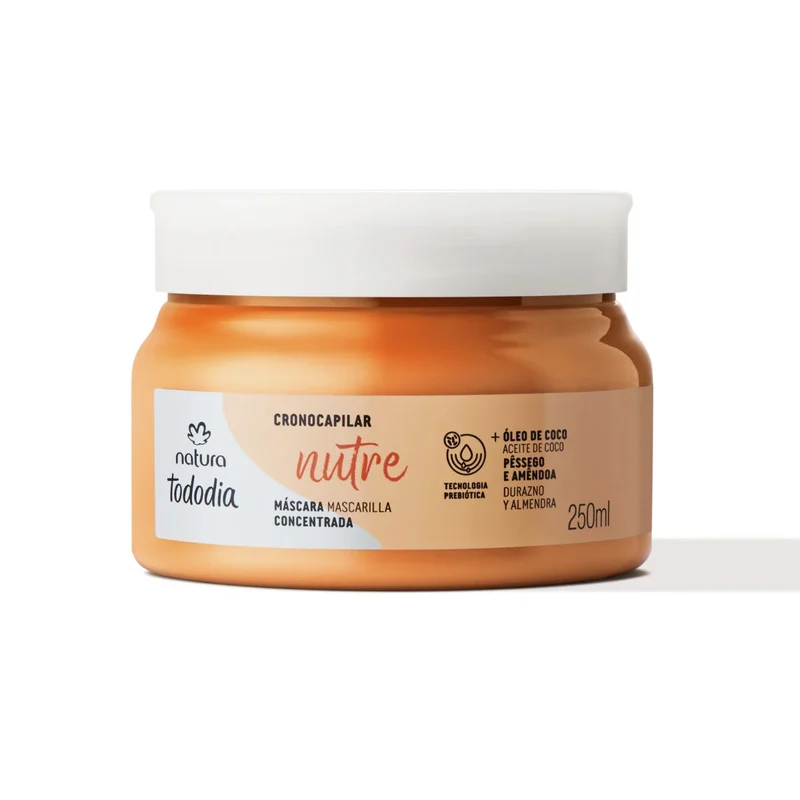 Máscara Nutritiva Tododia Durazno y Almendras Natura 250 ml