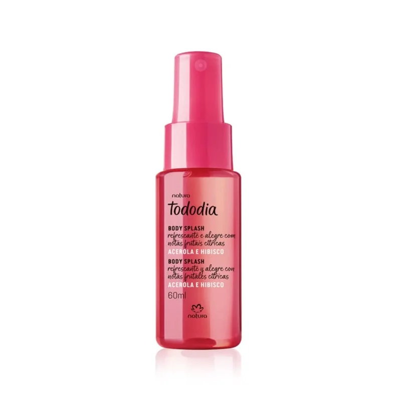 Mini Body Splash Acerola e Hibisco Tododia Natura 60 ml