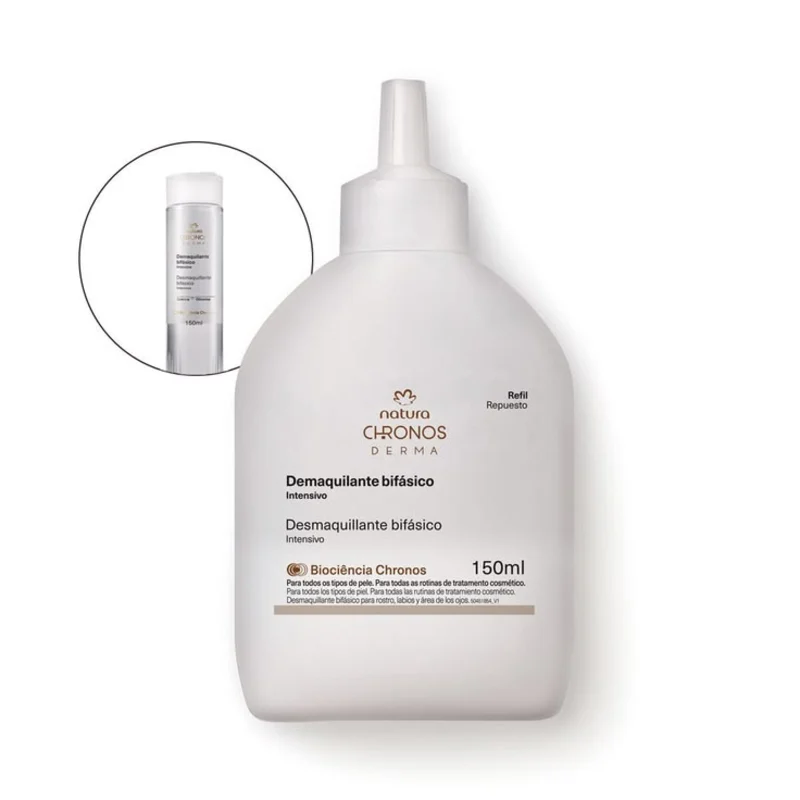 Repuesto Desmaquillante Bifásico Intensivo Chronos Natura 150 ml
