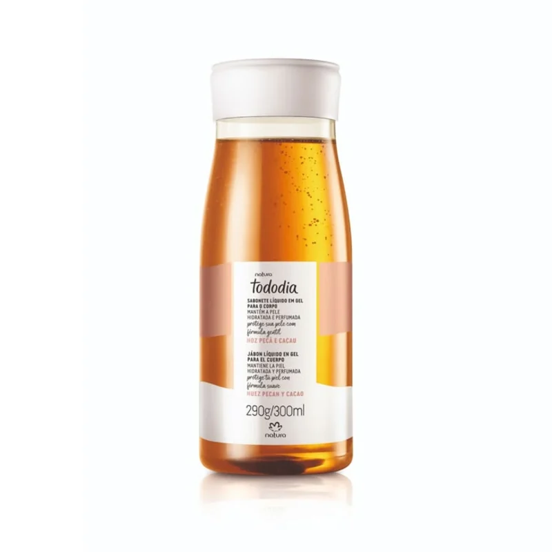 Jabón Líquido en Gel Corporal Nuez Pecán y Cacao Tododia Natura 300 ml