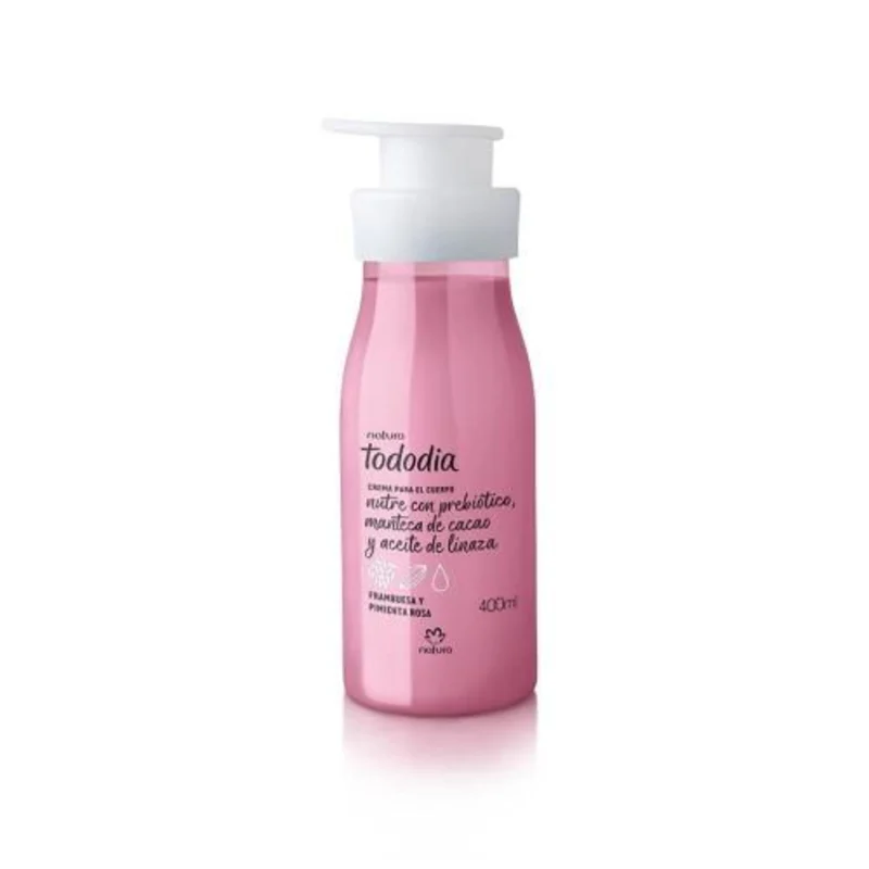Crema Nutritiva para el Cuerpo Tododia Frambuesa y Pimienta Rosa 400 ml