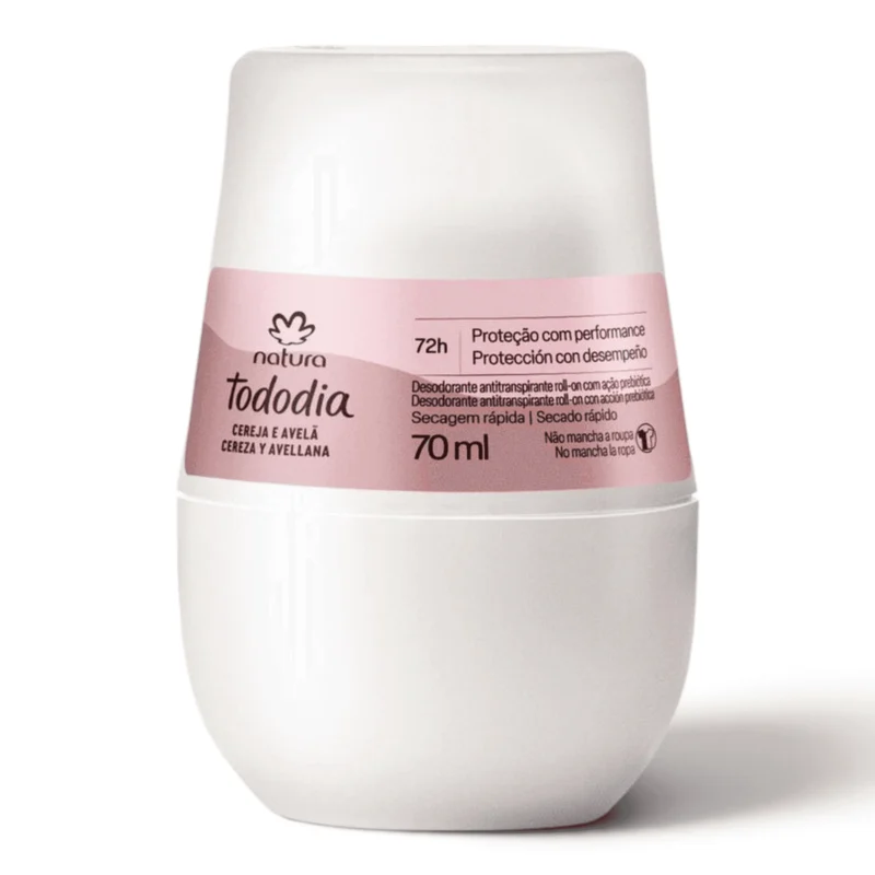 Desodorante Antitranspirante Roll-On Tododia Cereza y Avellana 70 ml