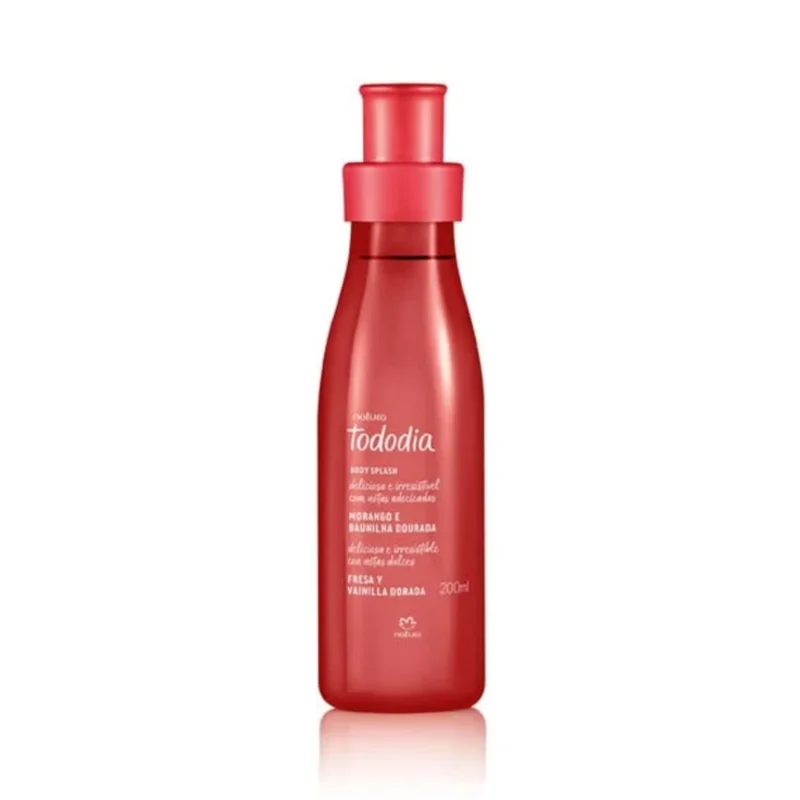Body Splash Tododia Fresa y Vainilla Dorada 200 ml
