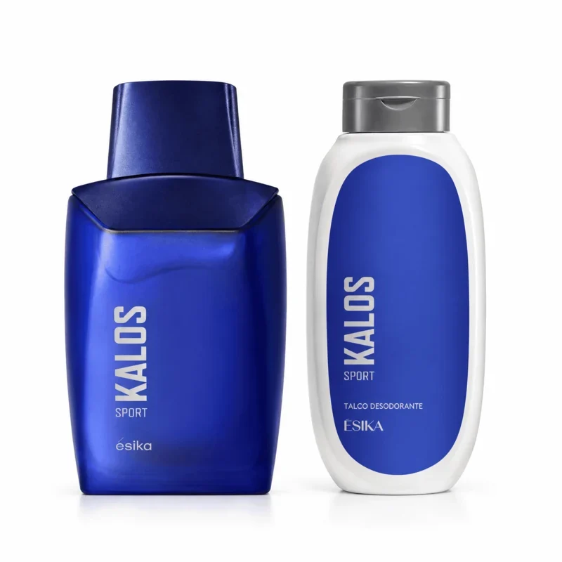 Pack Perfume Masculino Kalos Sport 100 ml + Talco Corporal 140 g Ésika