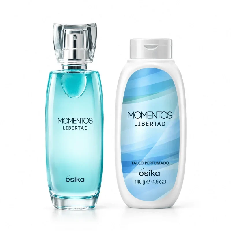 Pack Perfume Femenino Momentos Libertad 50 ml + Talco Perfumado 140 g Ésika